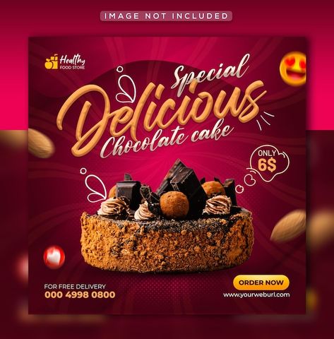 Healthy Food Store, Business And Advertising, Dum Biryani, Food Template, Facebook Cover Design, Cake Banner, Ice Cream Social, Food Menu Design, Free Psd Files