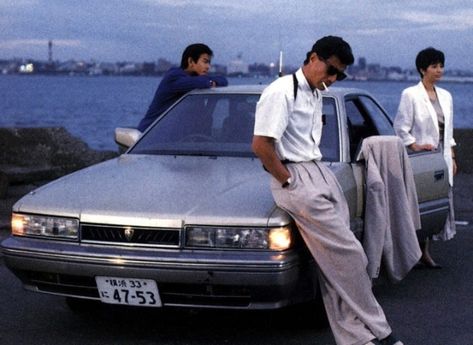 Japanese 90s Car Aesthetic, Initial D Live Action, Japanese Car Photography, Car Film Aesthetic, Japan 90s Cars, Japanese 80s Style, Japanese 90s Car, 90s Japan Aesthetic Cars, 90s Car Aesthetic