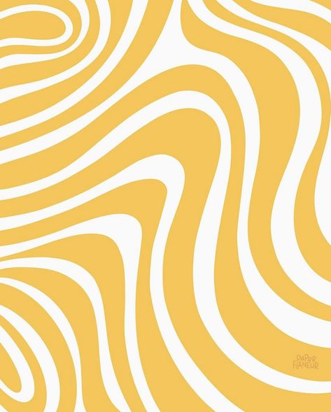 Yellow Waves Wallpaper, Yellow Groovy Wallpaper, Retro Swirl Pattern, Yellow Wavy Background, Yellow Swirl Wallpaper, Wavy Lines Pattern, Yellow Texture, Wavy Background, Background Psd