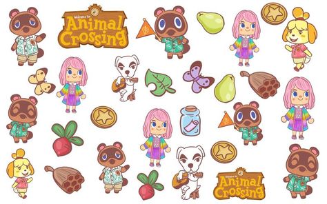 Animal Crossing Nails, Animal Nail Art, Kawaii Nails, Classy Nails, Love Photos, Cute Packaging, Nail Decals, Nail Artist, Animal Crossing