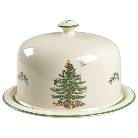 Holiday Dinnerware, Christmas Tree Collection, Cake Dome, Festive Dinner, Christmas Dinnerware, Spode Christmas Tree, Spode Christmas, Animated Christmas, Christmas Tree Pattern