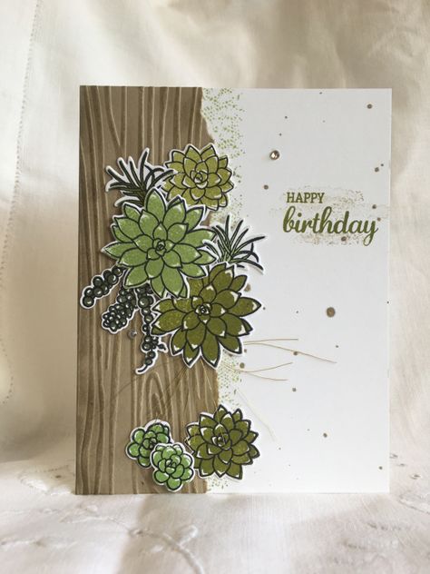 Maui Stamper RemARKable Blog Tour Oh So Succulent Cactus Cards, Paper Succulents, Marianne Design, Stamping Up Cards, Card Making Inspiration, Card Layout, Paper Crafts Cards, Floral Cards, Creative Cards