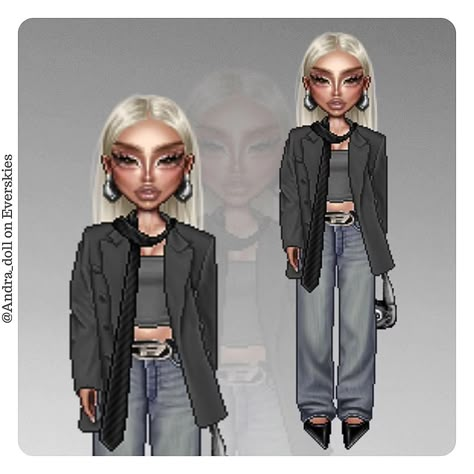 Everskies Blog Idea, Inspi Makeup, Grunge Everskies Outfits, Everskies Streetwear, Kpop Stage Outfits Everskies, Fashion Gal Everskies, Fav Outfit, Sky Fit, Everskies Outfits