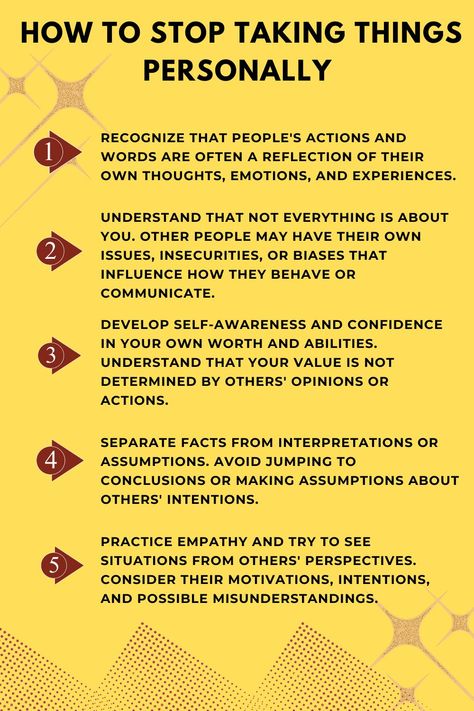 Don't Take Anything Personally, How To Take Things Less Personally, Not Taking Things Personally, How To Stop Taking Things Personally, How To Not Take Things Personally, Stop Taking Things Personally, Taking Things Personally, Practicing Self Love, Mental Health Therapy