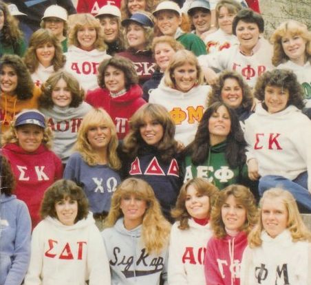 Vintage Panhellenic love 90s Sorority, Sorority Vintage, Vintage Sorority, Greek Paddles, Sorority Clothing, College Pictures, Sorority Sisterhood, Letter Designs, Sigma Delta Tau