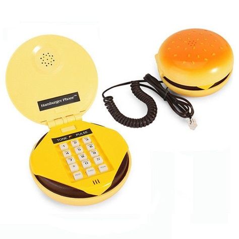 Burger Phone, Retro Phones, Corded Telephone, Mini Home, Rotary Phone, Retro Phone, Vintage Phones, Old Phone, Telephones