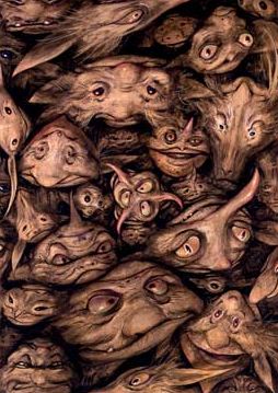 Topsy Turvies Brian Froud, Nature Spirits, The Dark Crystal, Mystical Creatures, Fairy Art, Fairy Land, Magical Creatures, Labyrinth, Fantasy Creatures