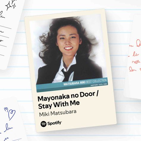 Mayonaka no Door / Stay With Me Mayonaka No Door, Miki Matsubara, Stay With Me, Indie Pop Music, If I Stay, Spotify Song, Love Songs, Song Lyrics, Songwriting