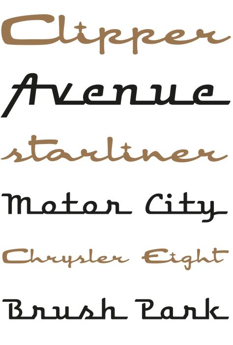 Two typefaces inspired by the car lettering of the Motor City. In contrast to other car script fonts, the Hooptie Script fonts make full use of modern OpenTy... Sign Lettering Fonts, Web Design Font, Lettering Fonts Design, Handwriting Logo, Fonts Lettering, Sign Fonts, Car Lettering, Business Fonts, Create Logo