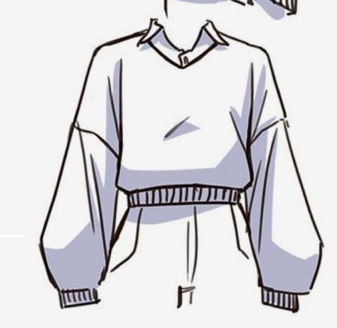 How To Draw A Baggy Sweater, Drawing A Collared Shirt, Big Sweater Drawing Reference, Turtleneck Art Reference, Cute Pants Drawing, How To Draw Shadows On Clothes, Sweater Base Drawing, Sweater Vest Drawing Reference, How To Draw Loose Clothes