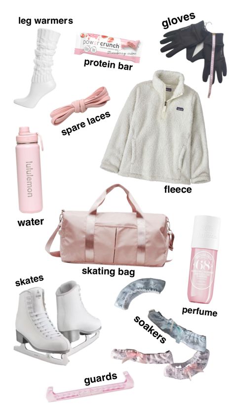 Skate Aesthetic Outfits, Ice Skating Beginner, Ice Skating Accessories, Figure Skating Accessories, Figure Skating Bag, Skate Fits, Skate Aesthetic, Figure Skating Competition Dresses, Figure Ice Skates