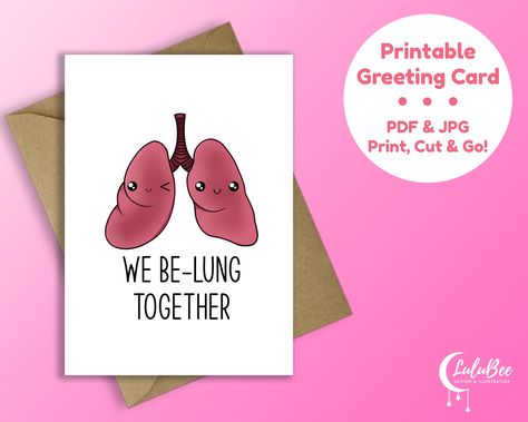 Medical Love Puns, Medical Puns, Beer Card, Partner Cards, Congratulations Greetings, Gratitude Cards, Beer Birthday, Cute Puns, Greeting Card Illustration