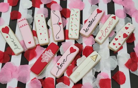 Cookie Sticks Decorated Valentines, Valentine Stick Cookies Decorated, Cookie Sticks Valentines Day, Valentine Stick Cookies, Valentine Cookie Sticks Decorated, Sugar Cookie Sticks Decorated, Valentine Cookie Sticks, Stick Cookies Decorated, Cookie Sticks Decorated