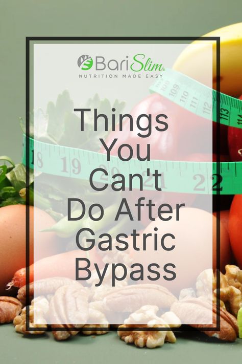 Embarking on a gastric bypass journey is both exhilarating and challenging. Understanding the 'do's and don'ts' is crucial for a successful outcome. BariSlim's comprehensive guide 'Things You Can't Do After Gastric Bypass’, offers you a roadmap to navigate your new lifestyle effectively. Uncover tips to avoid common pitfalls and empower yourself with knowledge that leads to better health. Gastro Bypass Diet, Gastric Bypass Workout Exercise, Gastric Bypass Shopping List, Bariatric Bypass Before And After, Biatric Surgery Before And After, Gastric Bypass Thanksgiving Recipes, Gastric Bypass Liquid Diet Ideas, Mini Gastric Bypass Before And After, Gastric Bypass Revision Surgery