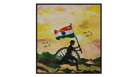 Republic Day Painting, Republic Day Drawing Easy, Independence Day Painting, Republic Day Drawing, India Republic Day, Independence Day Drawing, Independence Day Special, Republic Day India, India Painting