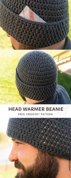 Mens Beanie Crochet Pattern, Crochet Mens Hat Pattern, Mens Hat Pattern, Crochet Mens, Mens Crochet Beanie, Crochet Wraps, Crochet Mens Hat, Crochet Apparel, Clothing Crochet