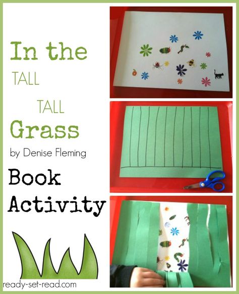 In The Tall Tall Grass Craft, Bug Activities, Insects Preschool, Bugs Preschool, Preschool Spring, Green Construction, Baby Moses, Insects Theme, Author Study