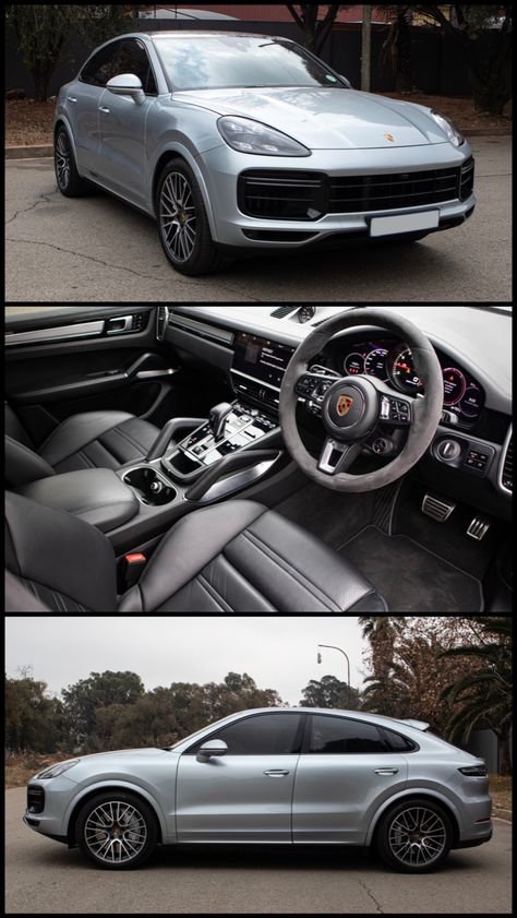 2021 Porsche Cayenne Turbo _________________________________________ Silver Black Leather Interior 6 500 km _________________________________________ Extras: New condition.Full House. _________________________________________ R1 750 000.00 _________________________________________ Optional Extras: Smash n Grab Window Tint _________________________________________ Trade ins Accepted Spotters welcome _________________________________________ Disclaimer: The vehicle mentioned in this ad Blacked Out Porsche Cayenne, White Porsche Cayenne, Porsche Cayenne Black, Porsche Cayenne Interior, Porsche Cayenne Coupe 2024, Porsche Cayenne Platinum Edition, Cayenne Turbo, Window Tint, Porsche Panamera