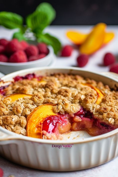 Spiced Peach Melba Cobbler Spoon Peach Melba Cobbler, Peach Melba Dessert, Peach Melba Recipe, Fresh Fruit Ideas, Spiced Peaches, Cookies Recipes Chocolate, Birthday Cake Recipes, Peach Melba, Berry Cobbler