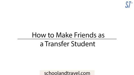 I know what it feels like to transfer between schools, and even though there are myths about how transfer students find it challenging to make friends in their new school, the case wasn’t the same for me. I found ways how to make friends and get accepted almost immediately. If you find yourself in the … How to Make Friends as a Transfer Student (Reasons, FAQs, Steps) Read More » The post How to Make Friends as a Transfer Student (Reasons, FAQs, Steps) appeared first on School &a Transfer Tips, Campus Apartment, Transfer Student, Make School, Making The First Move, Good Student, Afterschool Activities, Extra Curricular Activities, Extra Curricular