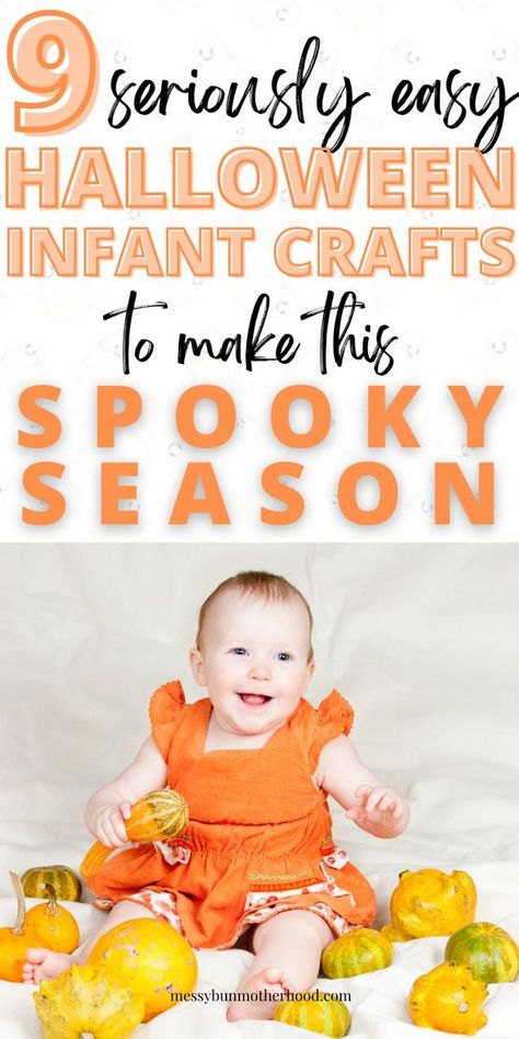 No little one is too small to make these adorable Halloween crafts for infants! Using hand and footprints, these simple infant crafts will double as keepsakes for years to come! Halloween Crafts For 16 Month Old, Halloween Craft For Infants Daycare, Halloween Infant Crafts Daycare, Baby’s First Halloween Craft Ideas, Fall Crafts For Baby, Baby Halloween Art, Halloween Baby Craft Ideas, Baby Halloween Crafts Ideas, September Crafts For Infants