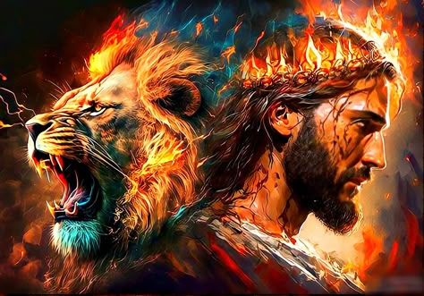 Warrior Princess Quotes, Judah And The Lion, Prophetic Painting, Jesus Love Images, Jesus Background, The Lion Of Judah, Lion Of Judah Jesus, Lion Photography, Jesus Drawings