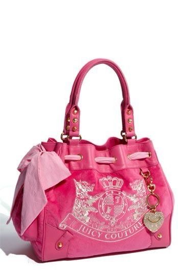 Y2k Bags, Pink Juicy Couture, Juicy Couture Purse, Juicy Couture Handbags, Girly Bags, Pink Handbags, Luxury Purses, Pink Girly Things, Juicy Couture Bags