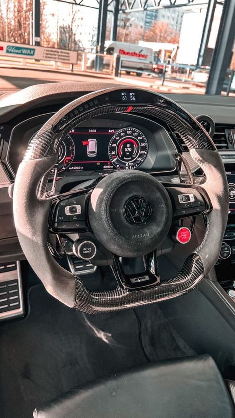 Vw Golf Interior, Aesthetic Cars Wallpaper, Vw Golf Wallpaper, Toyota Car Models, Aesthetic Sports, Polo Car, Golf 7 Gti, Gti Mk7, Luxury Lifestyle Aesthetic