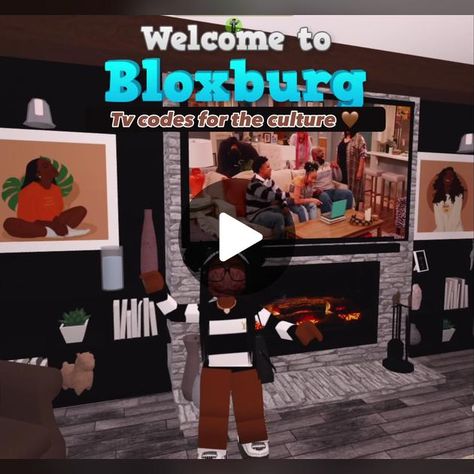 How To Make A Tv In Bloxburg, How To Do Codes On Bloxburg, Tv Shows Decals Bloxburg, Bloxburg House Decals Tv, Black Family Bloxburg House, Tv Codes For Bloxburg, Roku Tv Decal Bloxburg, Tv Bloxburg Codes, Bloxburg Decals Codes Tv Shows