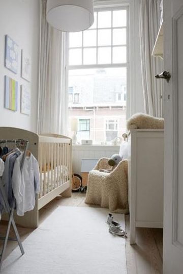 Small Nursery Decor, Small Baby Nursery, Small Room Nursery, Nursery Layout, Tiny Nursery, Small Space Nursery, Small Kids Room, Simple Nursery, Small Nursery