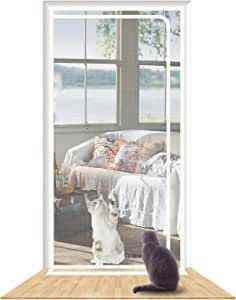 Removable Screen Door, Pet Screen Door, Mesh Screen Door, Accordion Door, Cat Run, Window Accessories, Computer Room, Home White, Storm Door