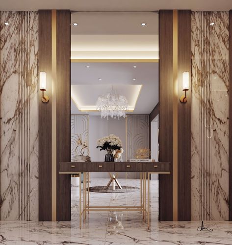 Architecture,Interior Design,Autodesk 3ds Max,Adobe Photoshop,vray Render Classic Interior Design Luxury, Neoclassical Interior Design, Entrance Foyer Design, Neoclassical Interior, Hall Interior Design, Hall Interior, Lobby Interior, Marble Flooring, Foyer Design