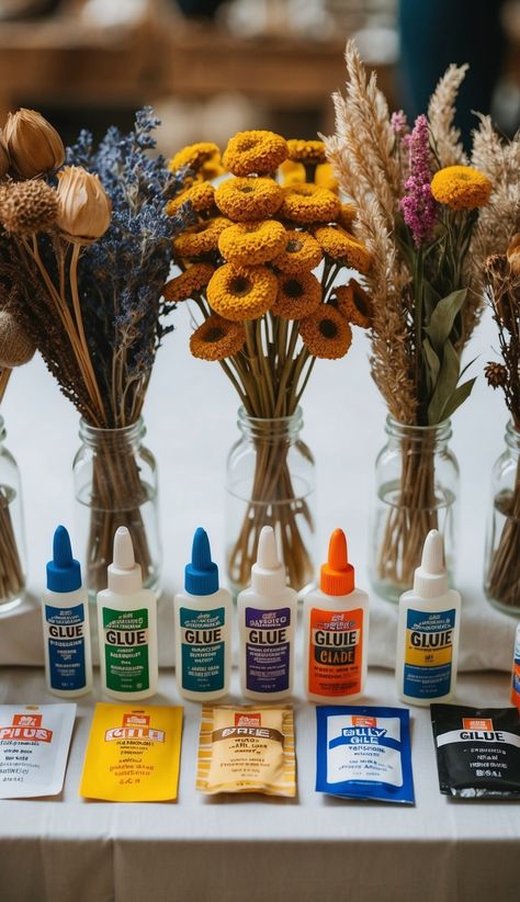 11 Best Glue for Dried Flowers: Top Choices for Crafting and Arranging - Foliage Friend - Learn About Different Types of Plants How To Glue Dried Flowers To Paper, Different Types Of Plants, Best Glue, Dry Flowers, Types Of Plants, Different Types, Diy Ideas, Dried Flowers, Flower Art