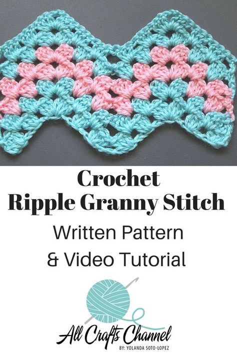 Ripple Stitch Crochet, Chevron Crochet Patterns, Crochet Ripple Pattern, Crochet Ripple Blanket, Baby Afghan Crochet Patterns, Ripple Stitch, Granny Stitch, Chevron Crochet, Crochet Bedspread Pattern