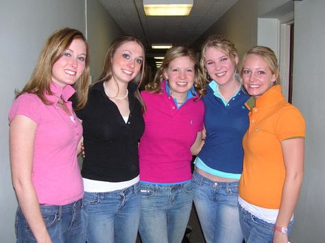 2000s Polo Shirt Outfit, Dream Picture, 2000s Girls, Popped Collar, Polo Shirt Outfits, Fashion Decades, Polo Outfit, Personal Things, Early 2000s Fashion