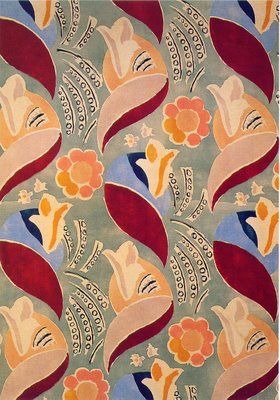 Duncan Grant, Vanessa Bell, Bloomsbury Group, Motif Art Deco, Illustration Ideas, Queen Mary, Pretty Patterns, Card Illustration, Textile Patterns