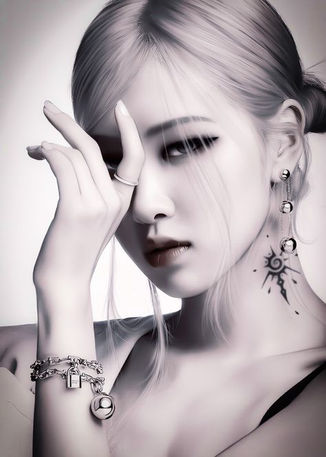 Rose Blackpink, Blonde, Money, Tattoos, Hair