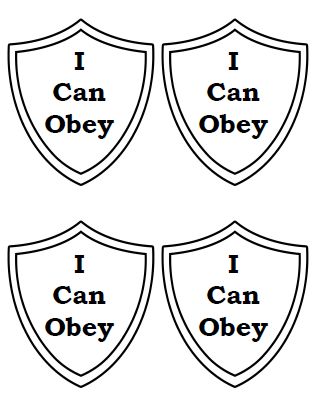 I can obey - badges Obey God Craft Preschool, Christian Kids Crafts, Awana Cubbies, Abc Bible Verses, Toddler Sunday School, Obey God, Jesus Crafts, Children Ministry, Key Crafts