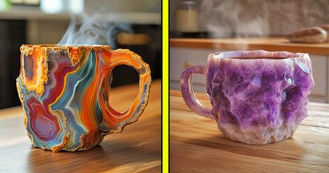 There’s coffee. And then there’s coffee served in a mineral crystal coffee mug. Trust me, once you sip from one of these geological wonders, you’ll never want to go back to ordinary ceramic again. Why settle for plain when you could be cradling a mug made of amethyst or fluorite? These mugs don’t just hold … Mineral Crystal Coffee Mugs, Coffee Serving, Masala Chai, Purple Quartz, Raw Minerals, Crystal Magic, Early Bird, Touch Of Gold, Minerals Crystals