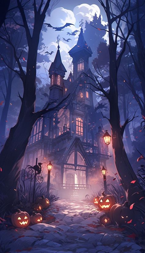 Autumn Spooky Wallpaper, Anime Halloween Backgrounds, Cute Halloween Backgrounds Iphone, Iphone Wallpaper Halloween Aesthetic, Spooky Wallpaper Aesthetic, Spooky Landscape, Stuffed Pumpkin, Creepy Backgrounds, Halloween Wallpaper Iphone Backgrounds