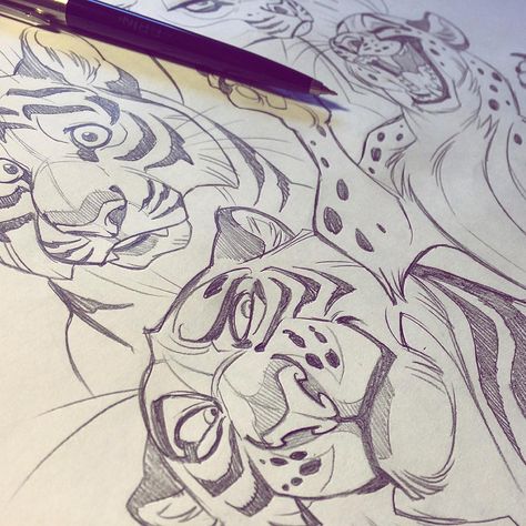 Some big cat-doodles and studies. #art #artist #artwork #artstagram #vixiearts #2d #illustration #sketches #sketch #tiger #cheetah #draw #draws #drawing Sketch Tiger, Big Cat Art, Pet Anime, 2d Illustration, Posca Art, Cat Doodle, Big Cats Art, Animal Sketches, Arte Animal