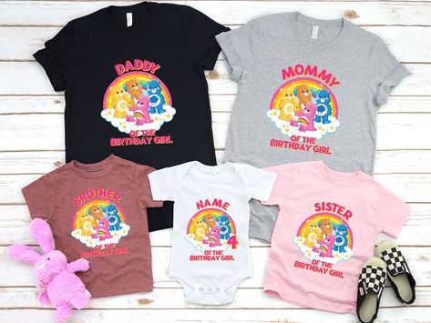 "Care Bear Party Shirt, Custom Care Bears Birthday Shirt, Care Bears Bday Party Family Matching Shirt, Care Bears Family Bday, Birthday Tee, Birthday Girl Shirt, Family Matching Girl Princess Birthday Shirts, Princess Birthday Shirt, Birthday Girl Party, Princess Theme Birthday Shirt, Personalized T-shirt, Custom T-Shirts, Custom Shirt Printing, Family Shirt, Trendy Graphic. The shirts we print are Bella Canvas, Gildan and Next Level. Your orders are sent according to stock status. Please feel free to contact and feedback us.  We aim to make your days with beautiful products. PREMIUM HIGH QUALITY 1- Choose your \"Shirt Size\". 2- Choose your \"Shirt Color\". 3- Choose the amount. 4- Click the \"Add to Cart\" button. Note: For multiple items, return to the list and repeat the above steps. S Care Bears Birthday, Care Bears Birthday Party, Care Bear Party, Care Bear Birthday, Princess Theme Birthday, Bear Party, Princess Theme, Bear Birthday, Birthday Girl Shirt