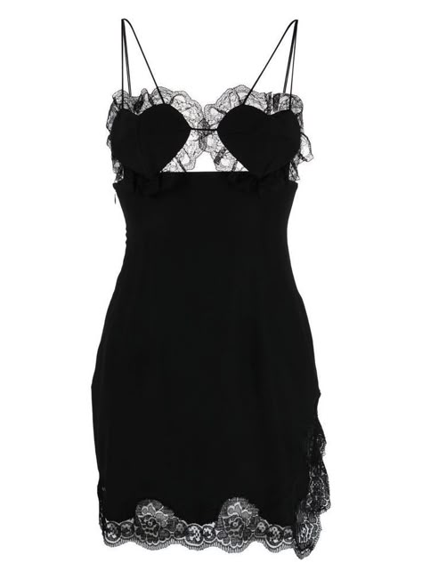 Cut Out Black Dress, Black Dress Png, Little Black Dress Aesthetic, Alessandra Rich Dresses, Lacy Black Dress, Silk Black Dress, Black Dress Lace, Lace Black Dress, Dress Polyvore