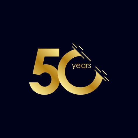 50 Years Anniversary Celebration Gold Vector Template Design Illustration 50th Anniversary Logo, Gold Vector, 50th Birthday Decorations, Eagle Wallpaper, 50% Logo, 50 Years Anniversary, Golden Jubilee, Anniversary Logo, Music Logo