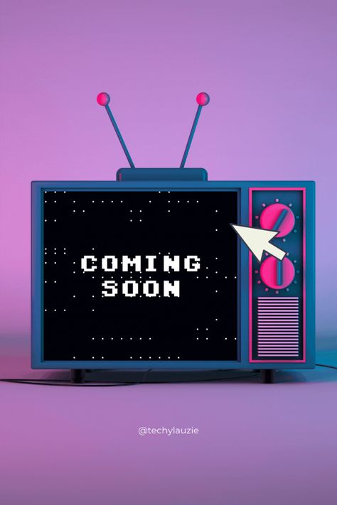 a teaser video that says "coming soon" from Techy Lauzie social media sites. Stay Tuned Poster, Stay Tune Poster, Teaser Video, Motion Design Video, Design Video, Highlight Icons, Instagram Highlight Icons, Special Guest, News Games