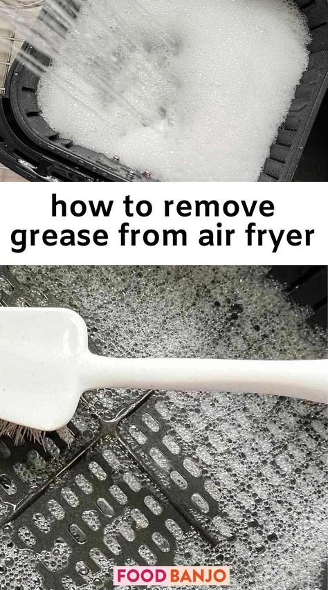 how to remove grease from air fryer How To Clean Air Fryer Basket, How To Clean Air Fryer, Air Fryer Cleaning Hacks, Air Fryer Cleaning, Clean Air Fryer, Best Cleaning Hacks, Tide Powder, Crispy Food, Air Fryer Pan