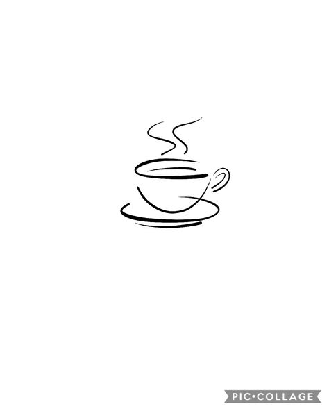 Coffee Tattoo Ideas Minimalist, Coffee Tattoo Minimalist, Sunrise Tattoo, Tattoo Cafe, Minimal Tattoo Designs, Minimal Tattoo Ideas, Me Highlight Cover Instagram Aesthetic, One Line Tattoo, Cup Tattoo