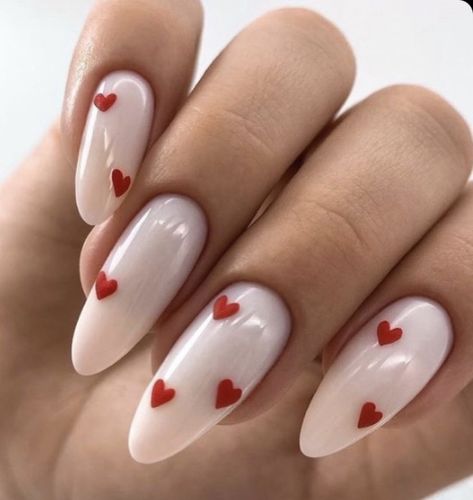 February Nails, Classy Acrylic Nails, Soft Nails, Heart Nails, Dream Nails, Funky Nails, Chic Nails, Valentine's Day Nails, Valentines Nails