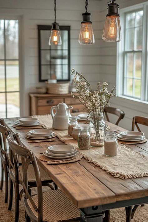 Farmhouse Dining Room Ideas for Family Gatherings - Hogarly Interior Design Room Ideas For Family, Farmhouse Dining Room Ideas, Farmhouse Dining Room, Farmhouse Dining, Dining Room Ideas, Family Gatherings, Family Gathering, Room Ideas, Farmhouse