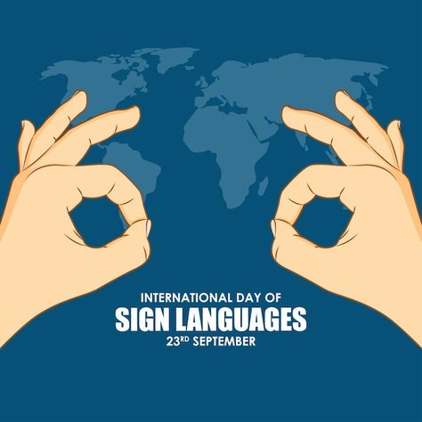 International Day Of Sign Languages, Sign Language Poster, Language Poster, Sign Language Art, Sign Languages, Language Art, Hand Sign, International Day, Character Wallpaper